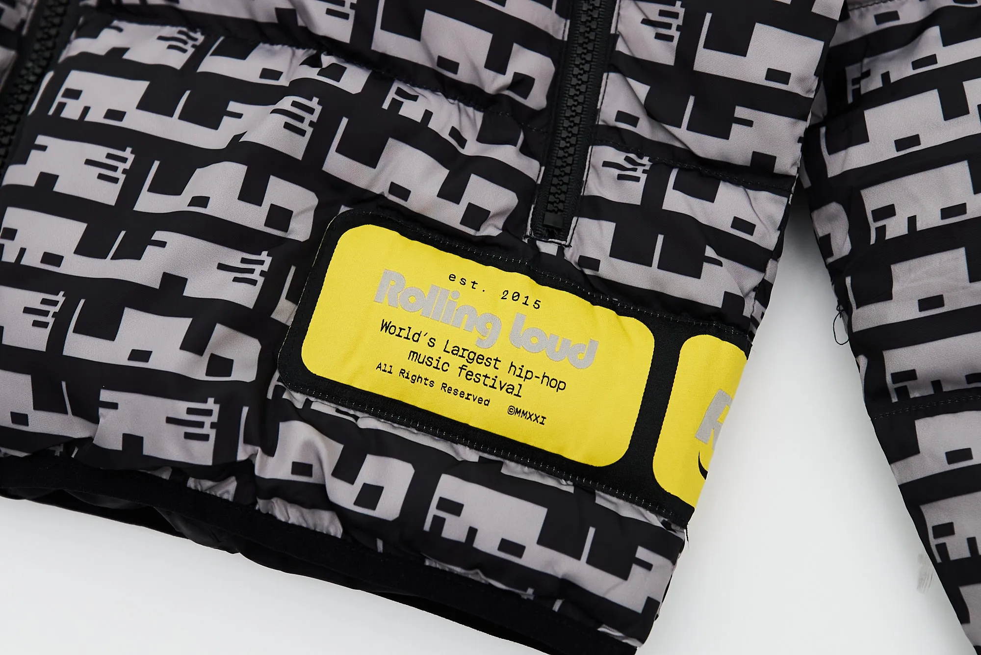 Loud Pattern Puffer Jacket sold by Rolling Loud Merch product image thumbnail 4