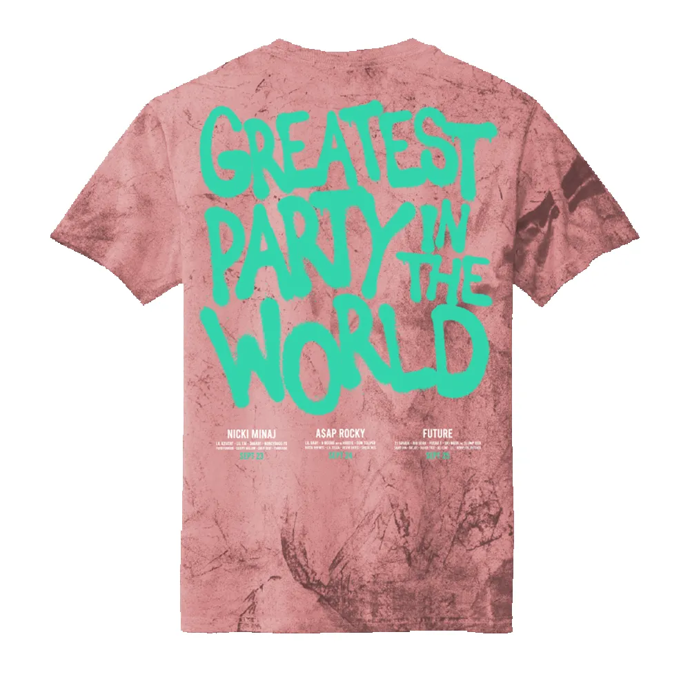 RL Greatest Party T Shirt Tie Dye NYC 22 sold by Rolling Loud Merch