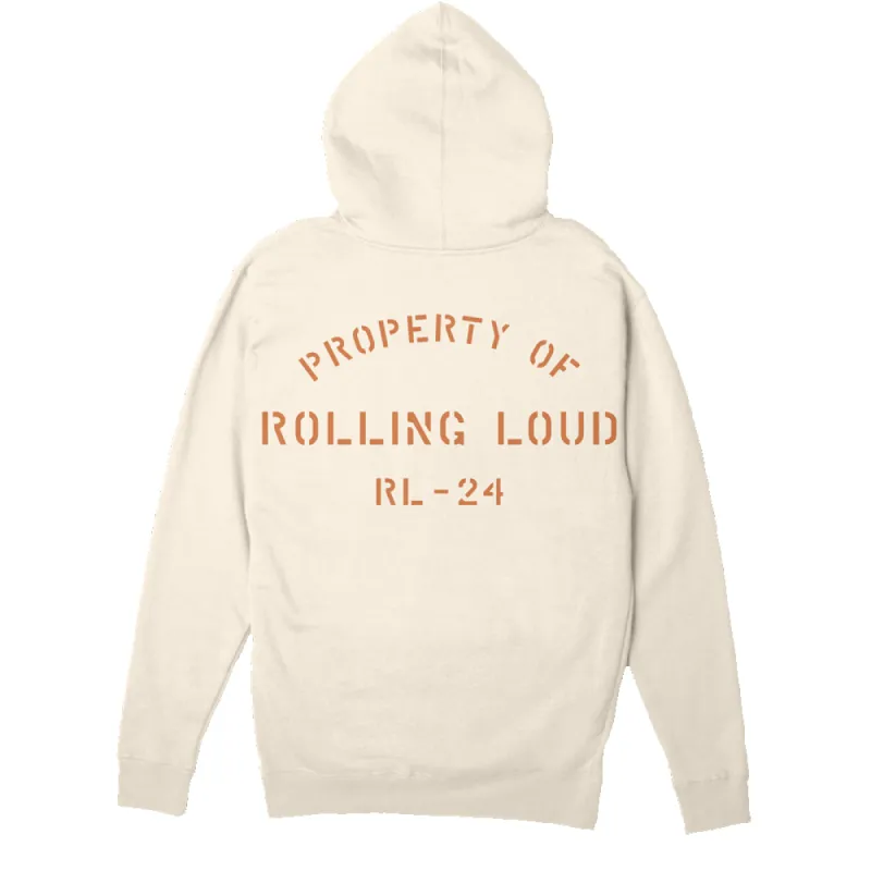 RL Property Of Ivory PO Hoodie sold by Rolling Loud Merch