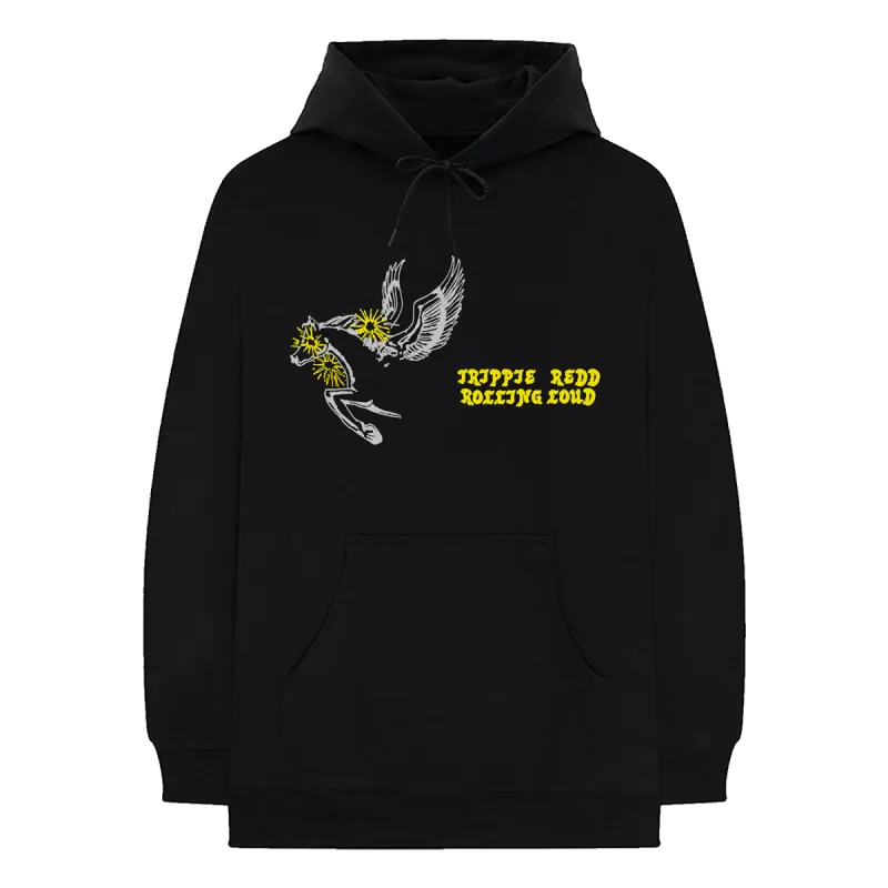 Trippie Redd x RL Multi Peggy Black Hoodie sold by Rolling Loud Merch