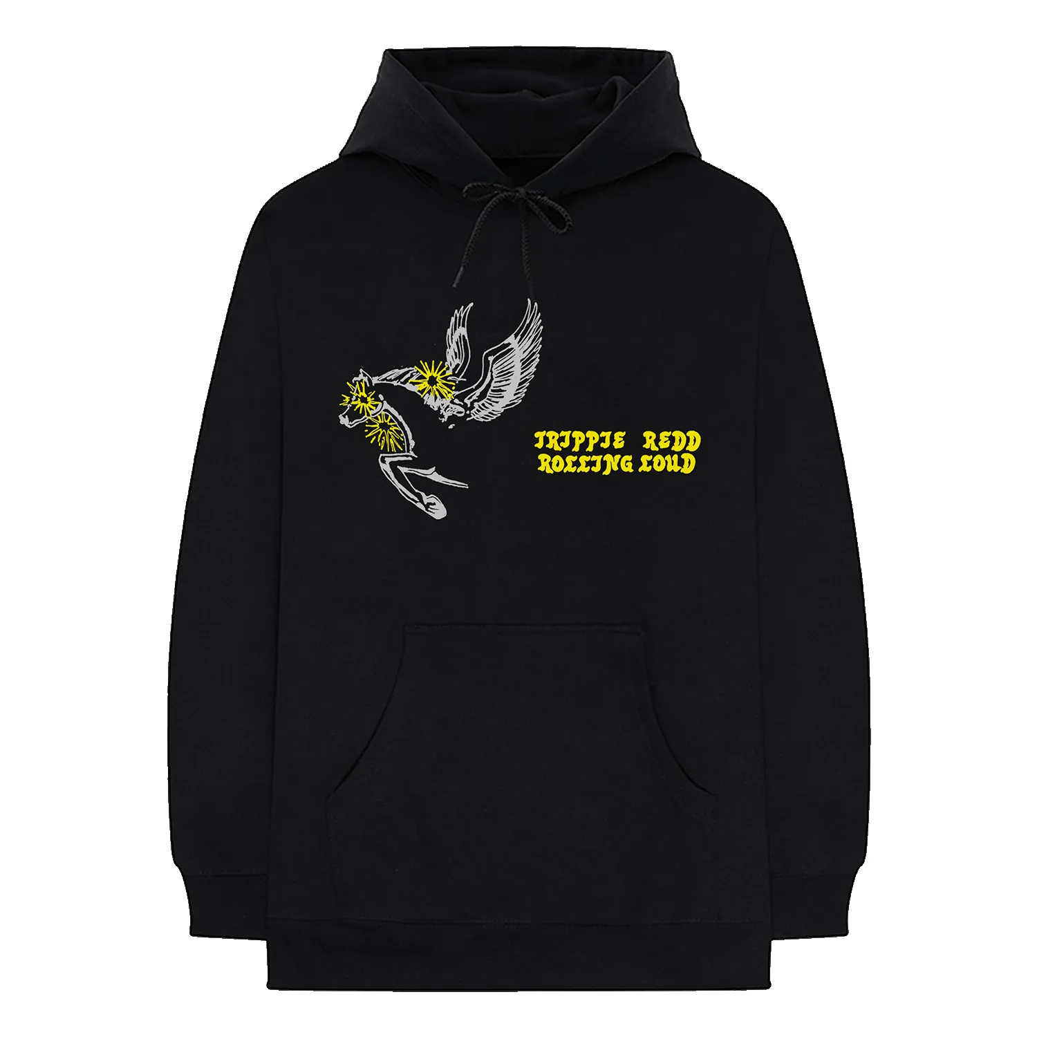 Trippie Redd x RL Multi Peggy Black Hoodie sold by Rolling Loud Merch