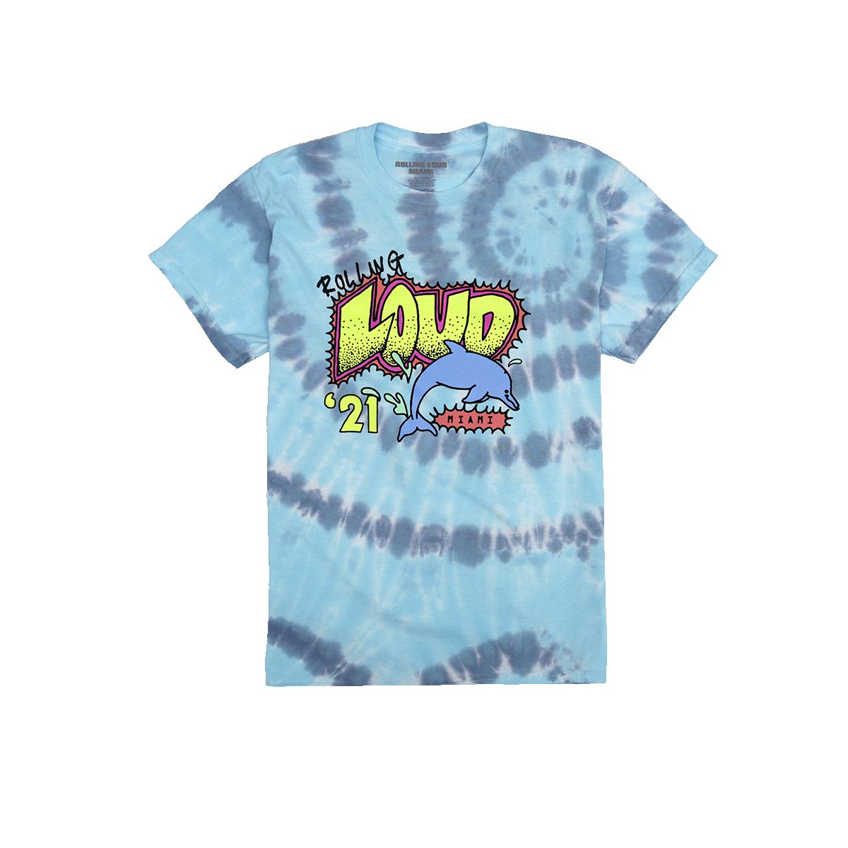 Neon Splash Miami 21 Tee Tie Dye sold by Rolling Loud Merch