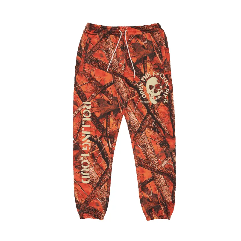 Open The Pit OG Orange Camo Sweatpants sold by Rolling Loud Merch