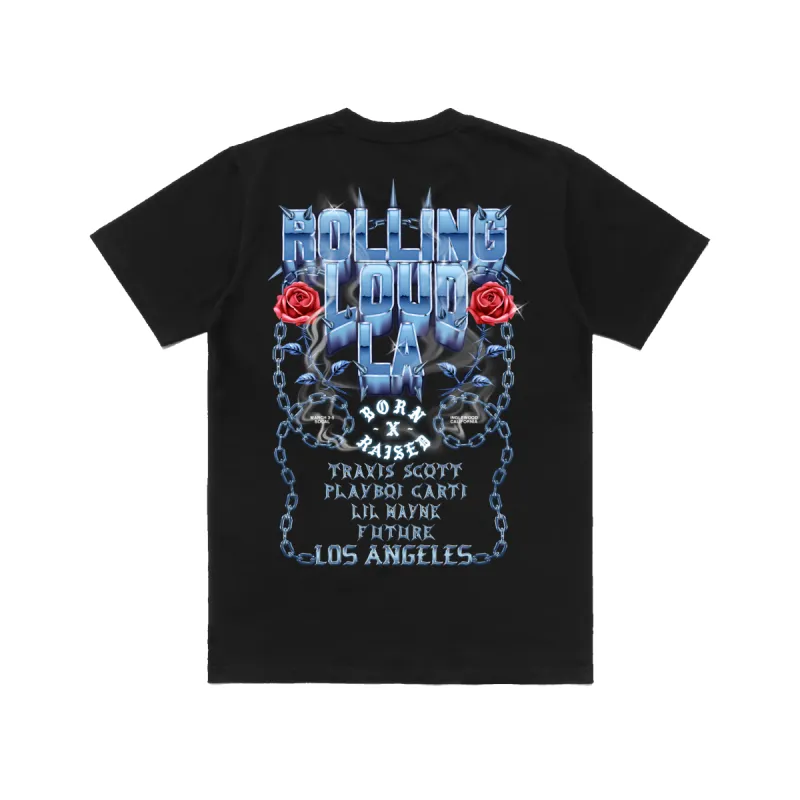 BR X RL Chrome Rose Tee sold by Rolling Loud Merch