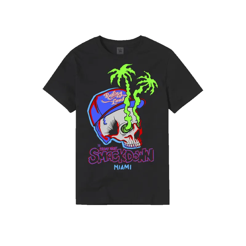 SMACKDOWN ROLLING LOUD MIAMI SKULL BLACK sold by Rolling Loud Merch