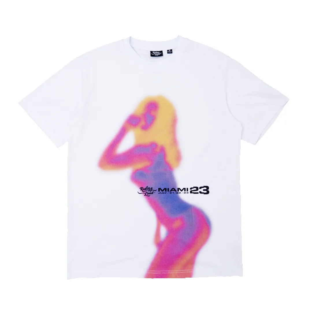 RL Miami 23 Ladies Night White Tee sold by Rolling Loud Merch