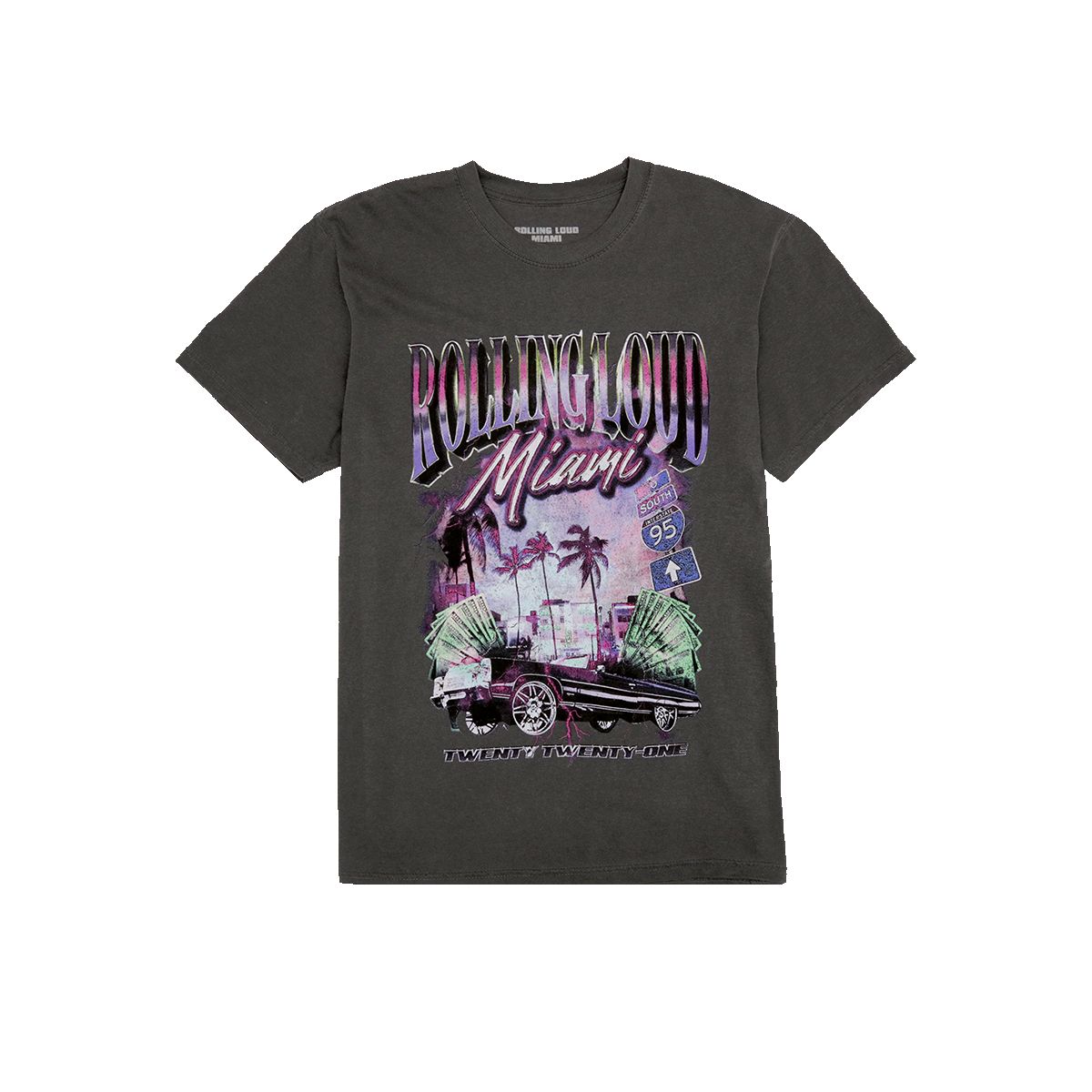 Official Miami Donk 21 Line Up Tee sold by Rolling Loud Merch