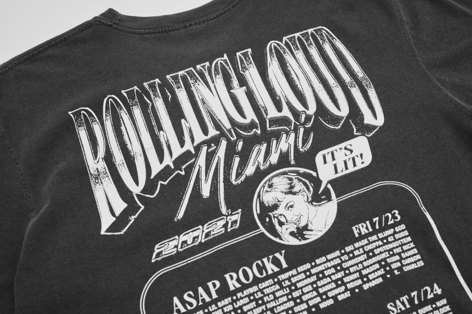 Official Miami Donk 21 Line Up Tee sold by Rolling Loud Merch product image thumbnail 3