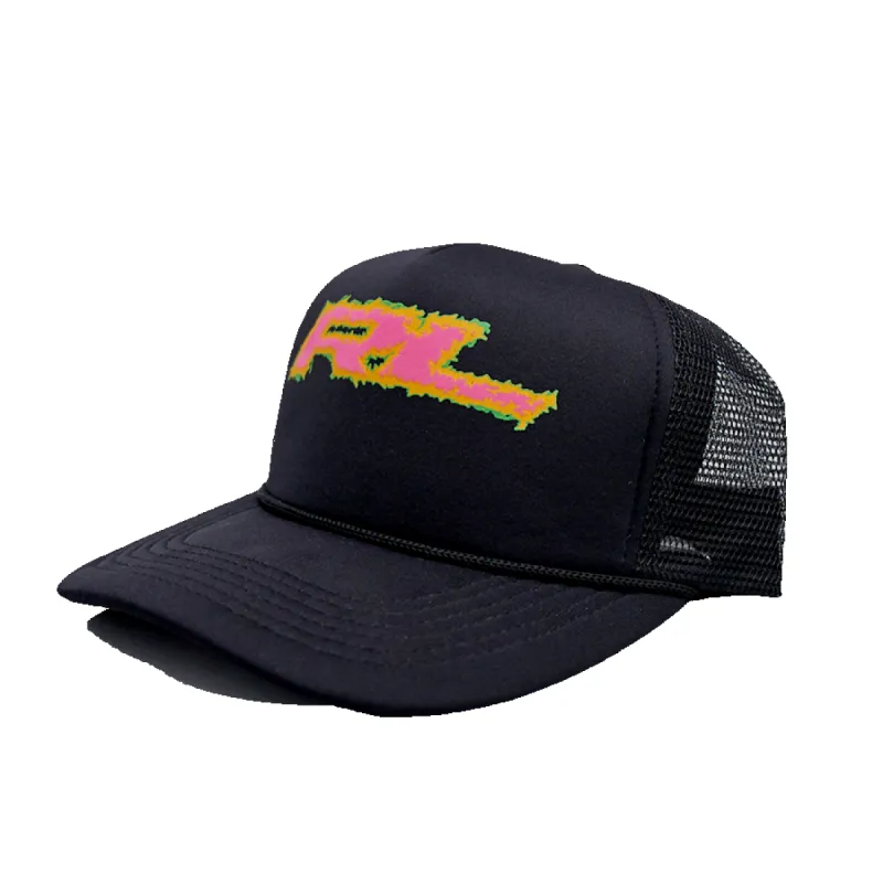RL Static Black Trucker Hat sold by Rolling Loud Merch