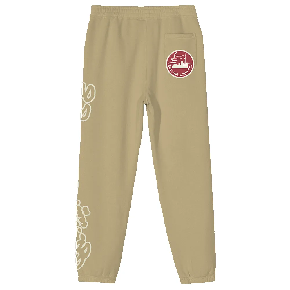 RL Wild Sweatpants Tan Toronto 22 sold by Rolling Loud Merch product image thumbnail 2