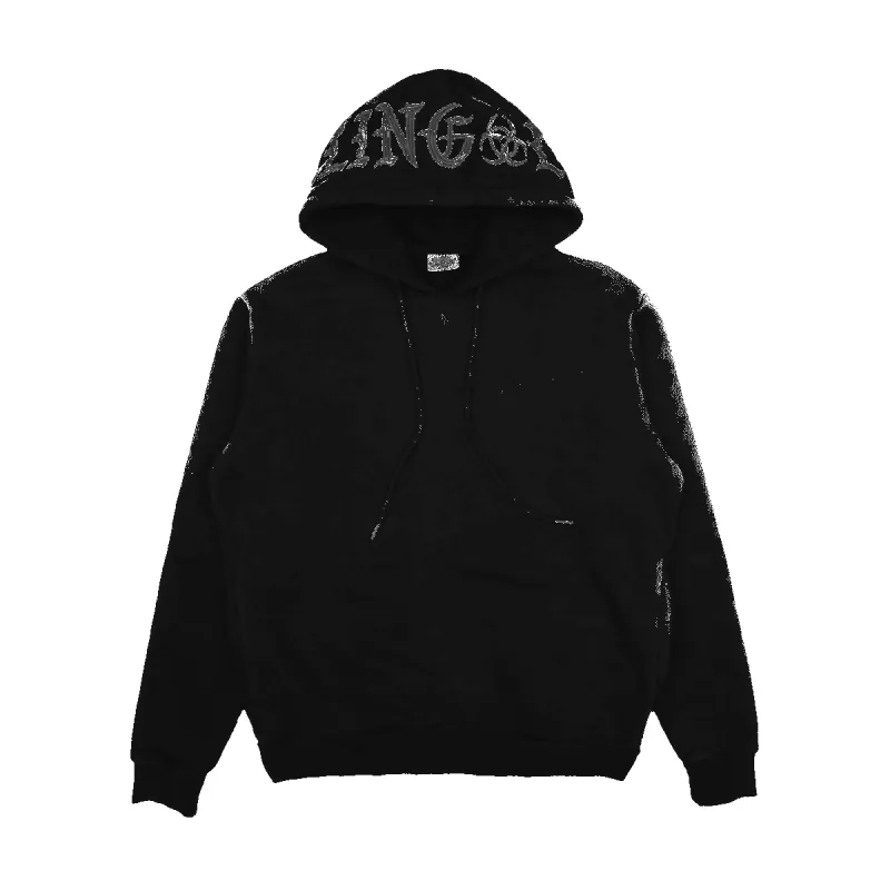 OE Heavyweight Embroidered Black Hoodie sold by Rolling Loud Merch