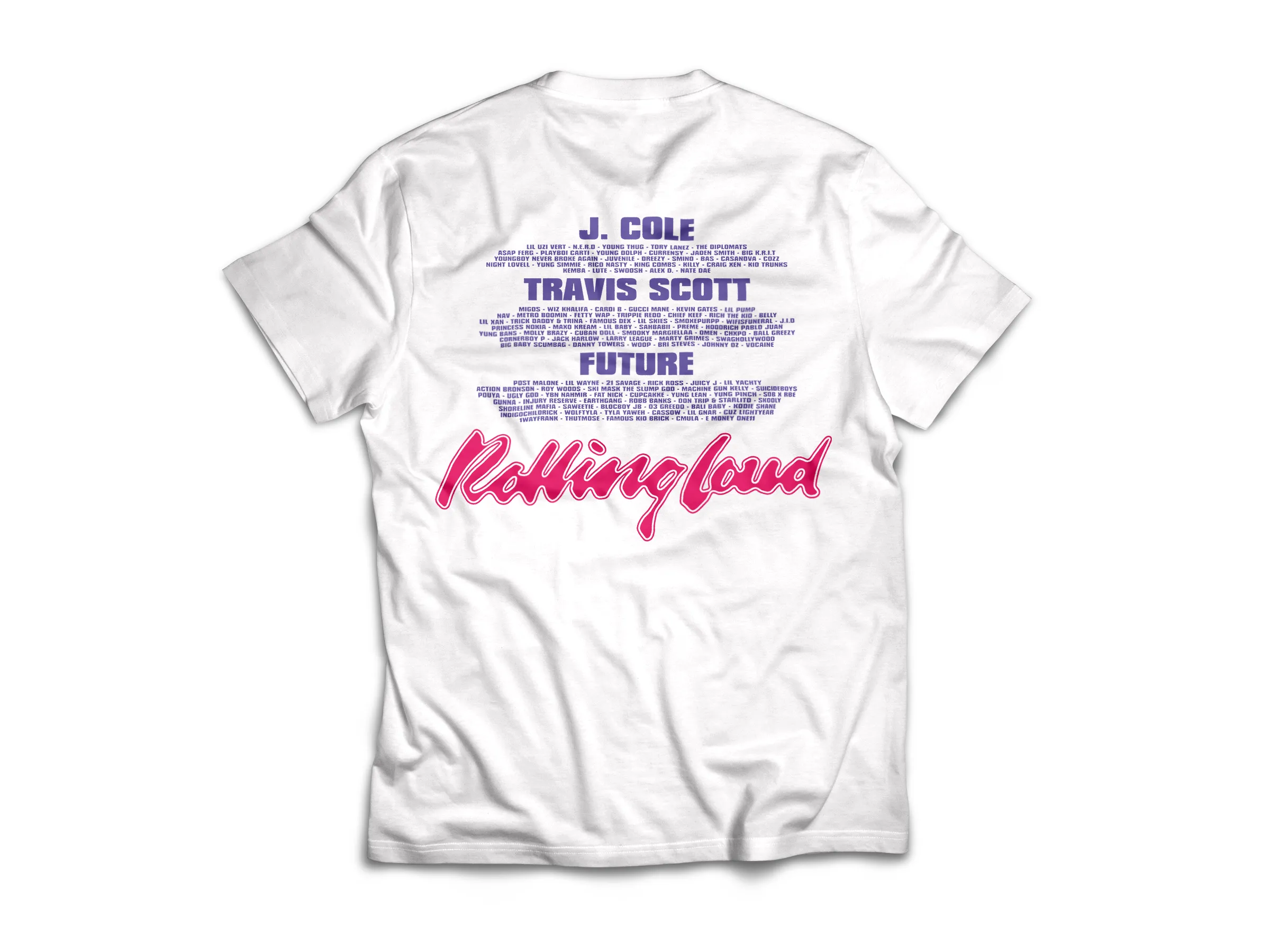 Rolling Loud Miami White Lineup Tee sold by Rolling Loud Merch product image thumbnail 2