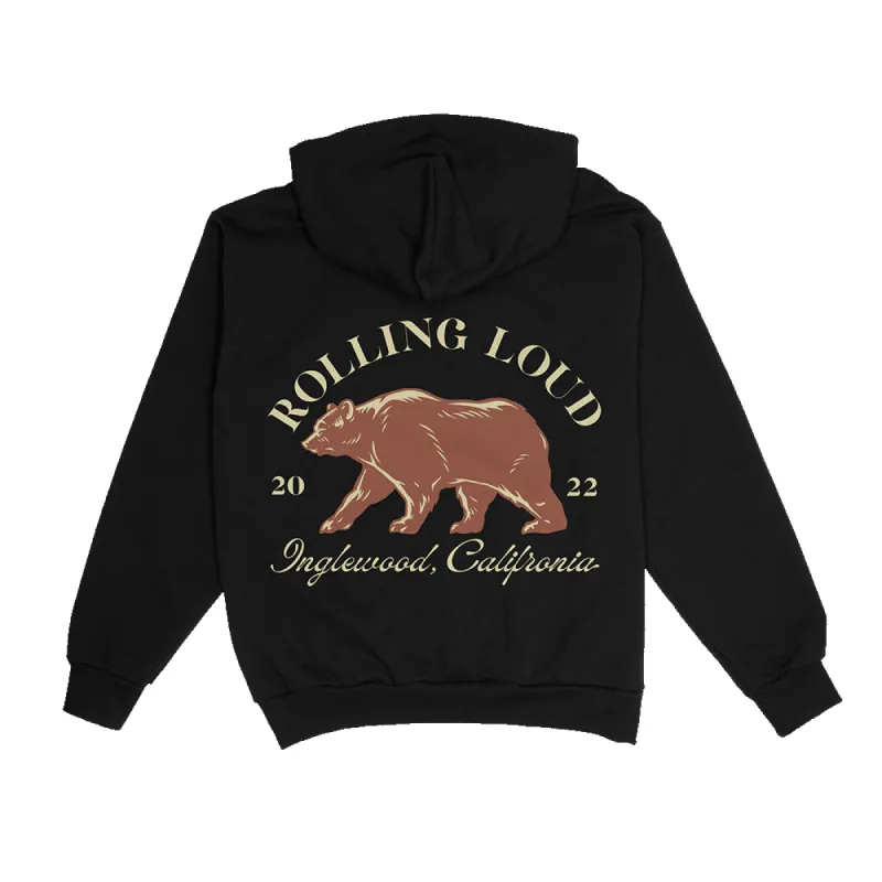 Bear Hooded Sweatshirt Inglewood 23 sold by Rolling Loud Merch