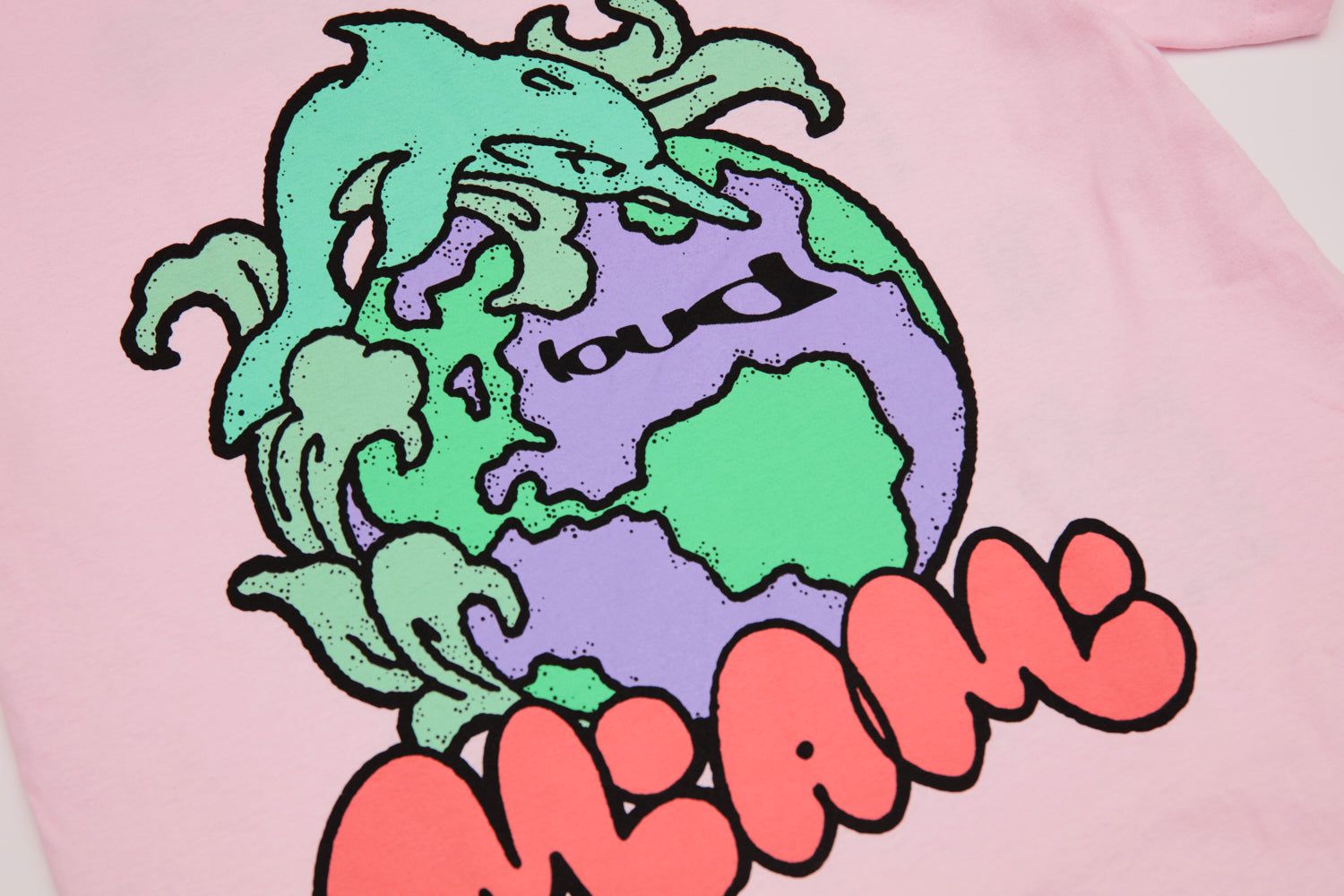 Loud World Miami 21 Tee Pink sold by Rolling Loud Merch product image thumbnail 2