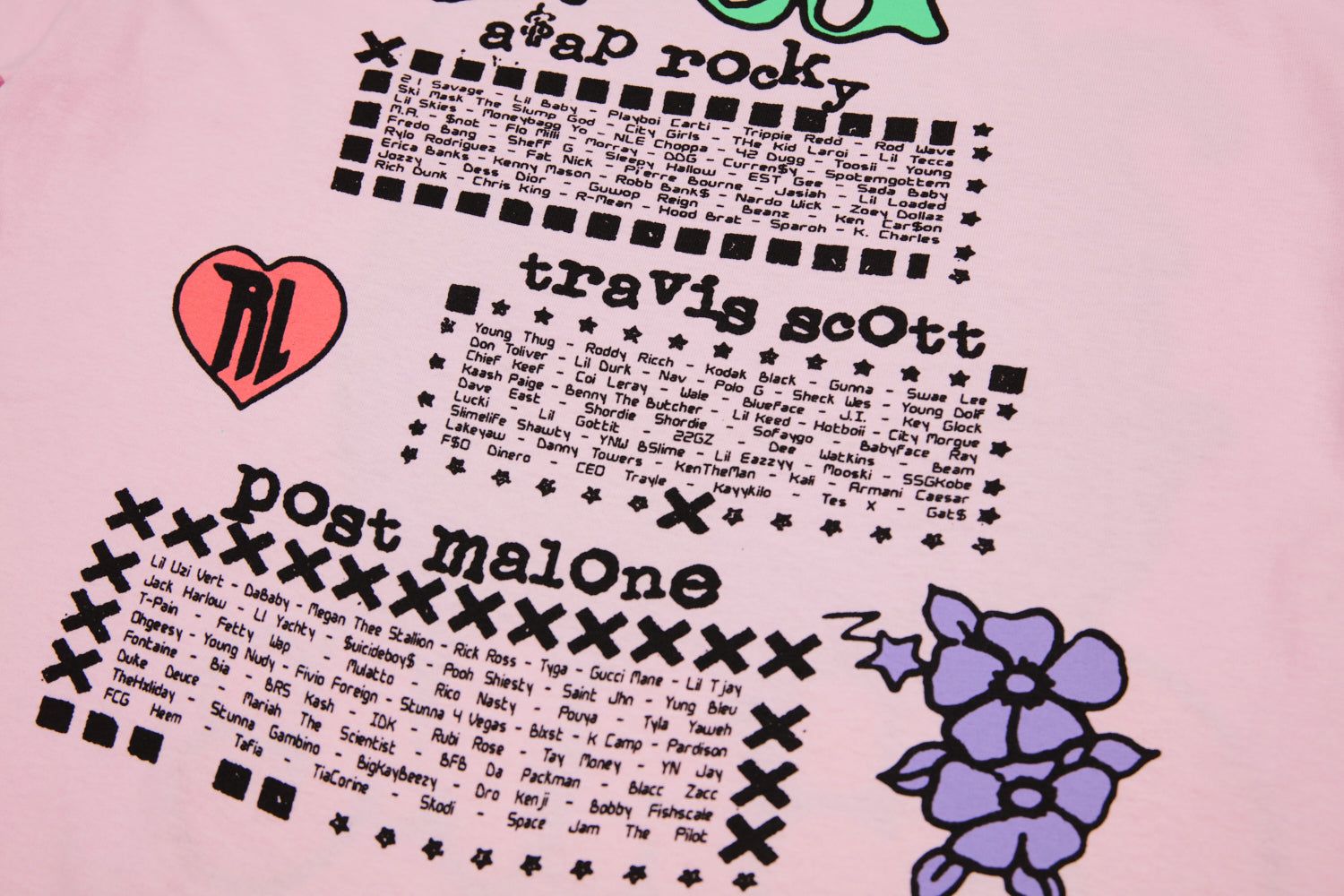 Loud World Miami 21 Tee Pink sold by Rolling Loud Merch product image thumbnail 4