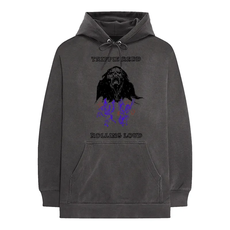 Trippie Redd x Rolling Loud Stream Washed Hoodie sold by Rolling Loud Merch