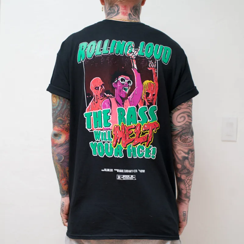Rolling Loud Miami Bass Will Melt Your Face Tee sold by Rolling Loud Merch