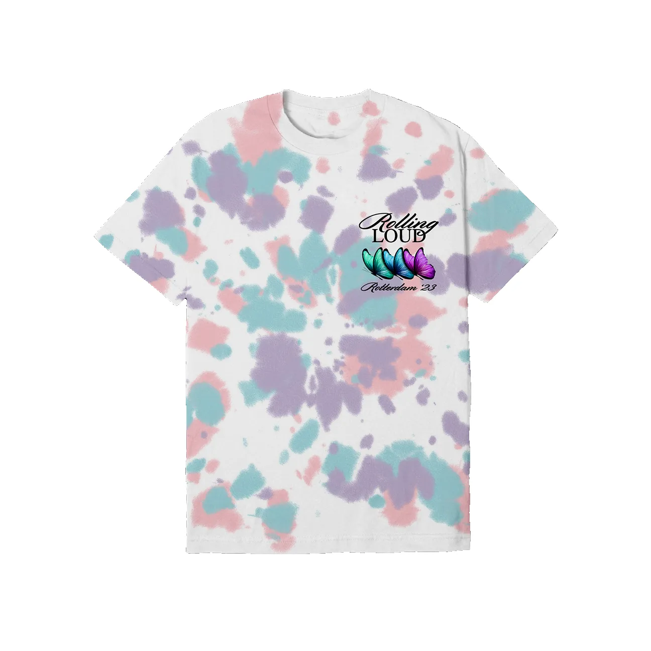 RL Rotterdam 23 On Repeat Tie Dye Lineup Tee sold by Rolling Loud Merch product image thumbnail 2