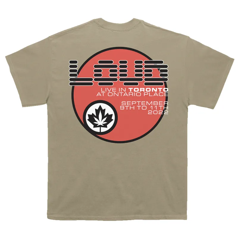 RL Y2K T Shirt Tan Toronto 22' sold by Rolling Loud Merch