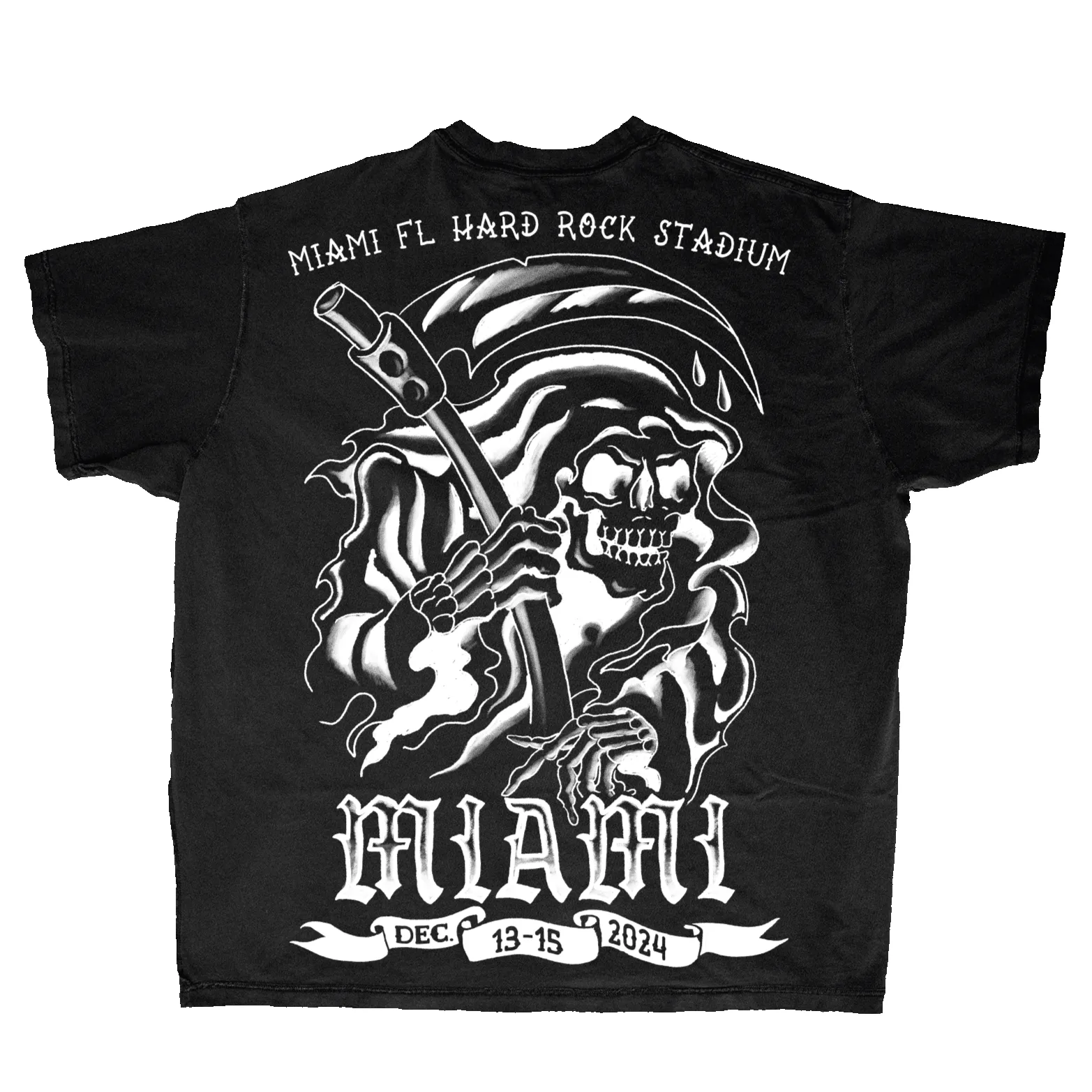 RL Miami 24 Pre-Sale Exclusive Ripper Skull Black Tee sold by Rolling Loud Merch product image thumbnail 2