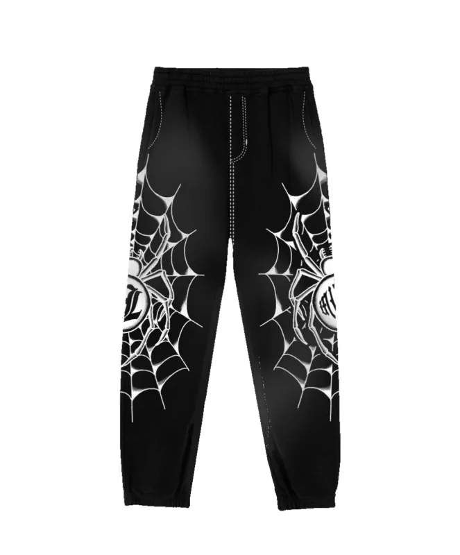 RL Miami 24 Web Ripper Black Sweatpants sold by Rolling Loud Merch