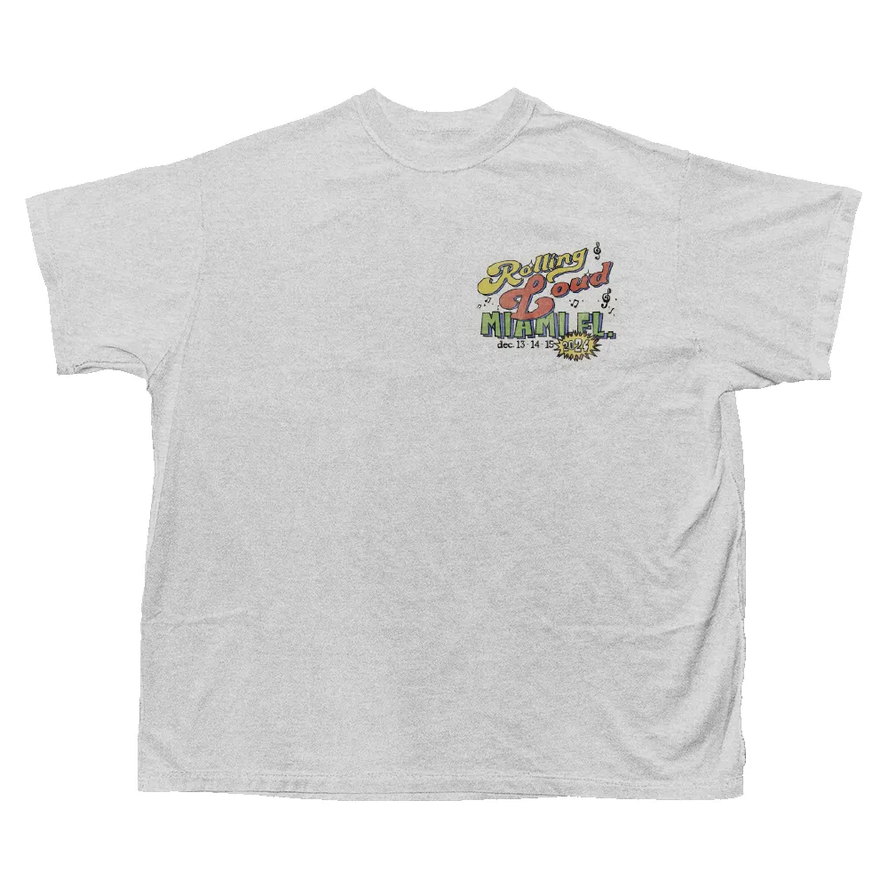 RL Miami 24 Boom Boom Cement Tee sold by Rolling Loud Merch