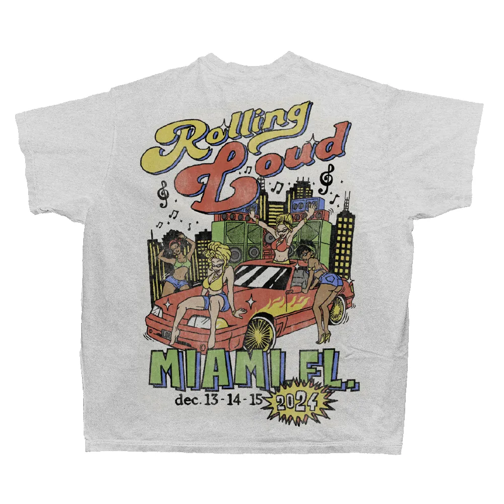 RL Miami 24 Boom Boom Cement Tee sold by Rolling Loud Merch product image thumbnail 2