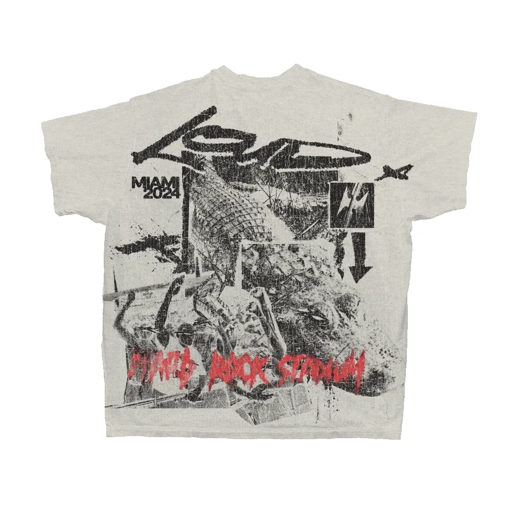RL Miami 24 Loud Croc Off White Tee sold by Rolling Loud Merch product image thumbnail 2