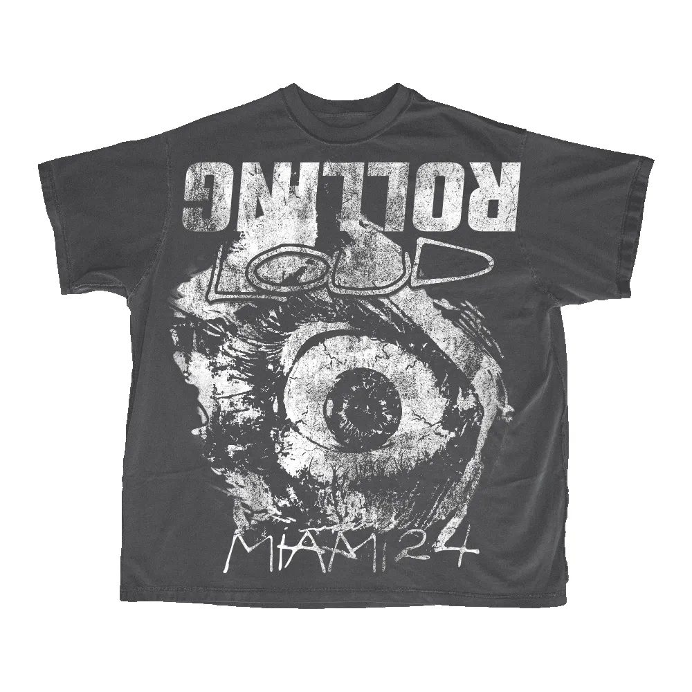 RL Miami 24 Eye See Off Black Tee sold by Rolling Loud Merch