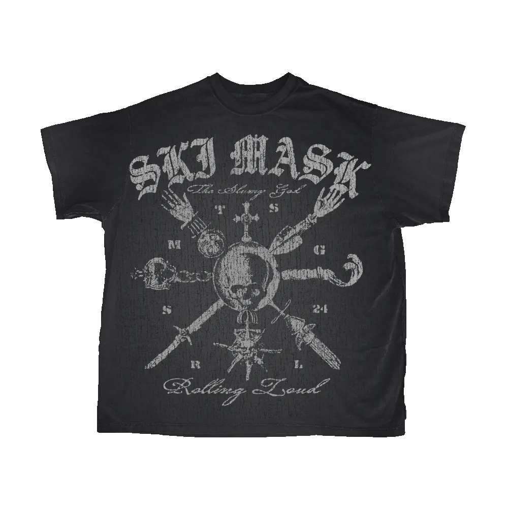 RL X SMTSG Miami 24 Vintage Black Tee sold by Rolling Loud Merch