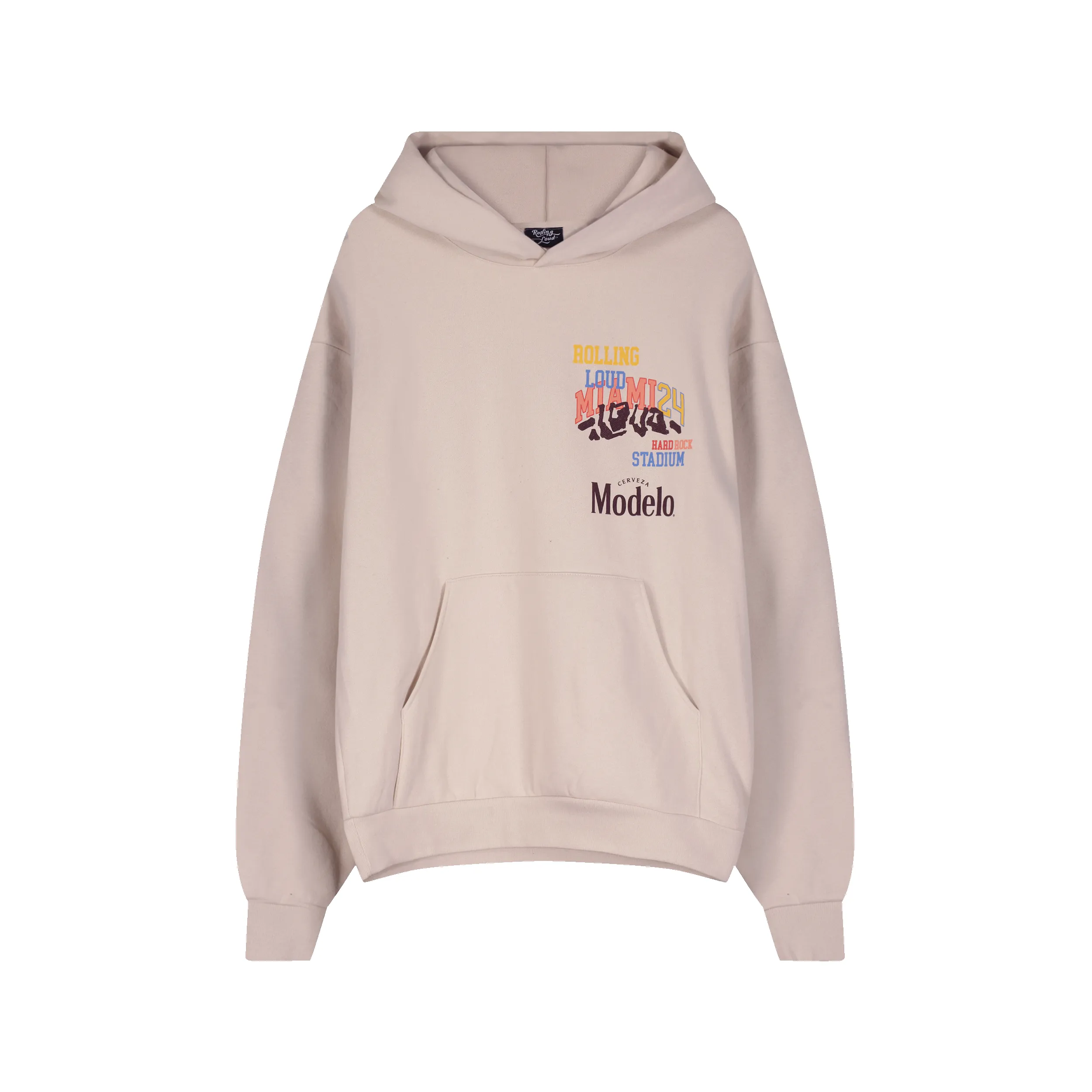 RL X Modelo Loud Rooster Cement Hoodie sold by Rolling Loud Merch