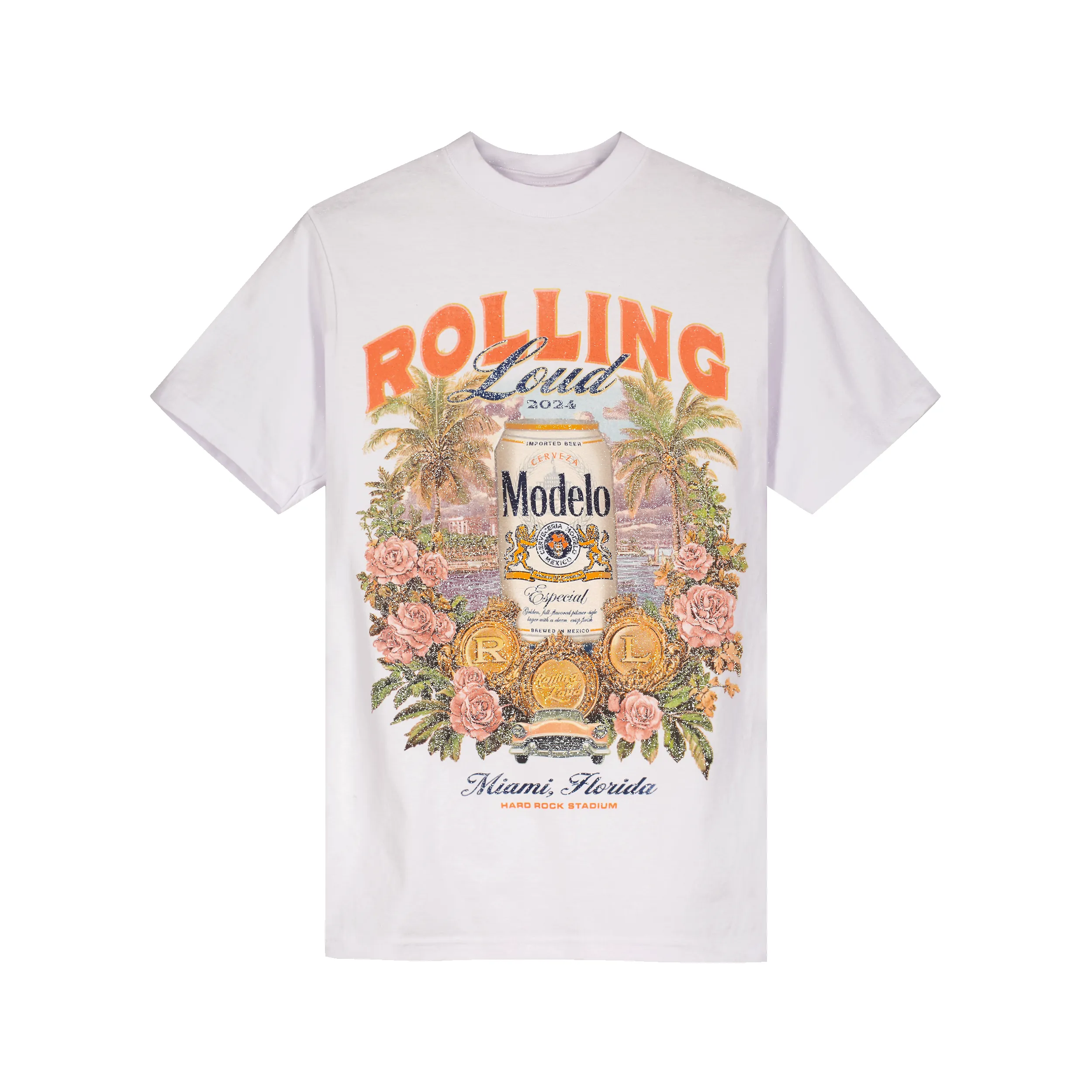 RL X Modelo Calle Soul White Tee sold by Rolling Loud Merch