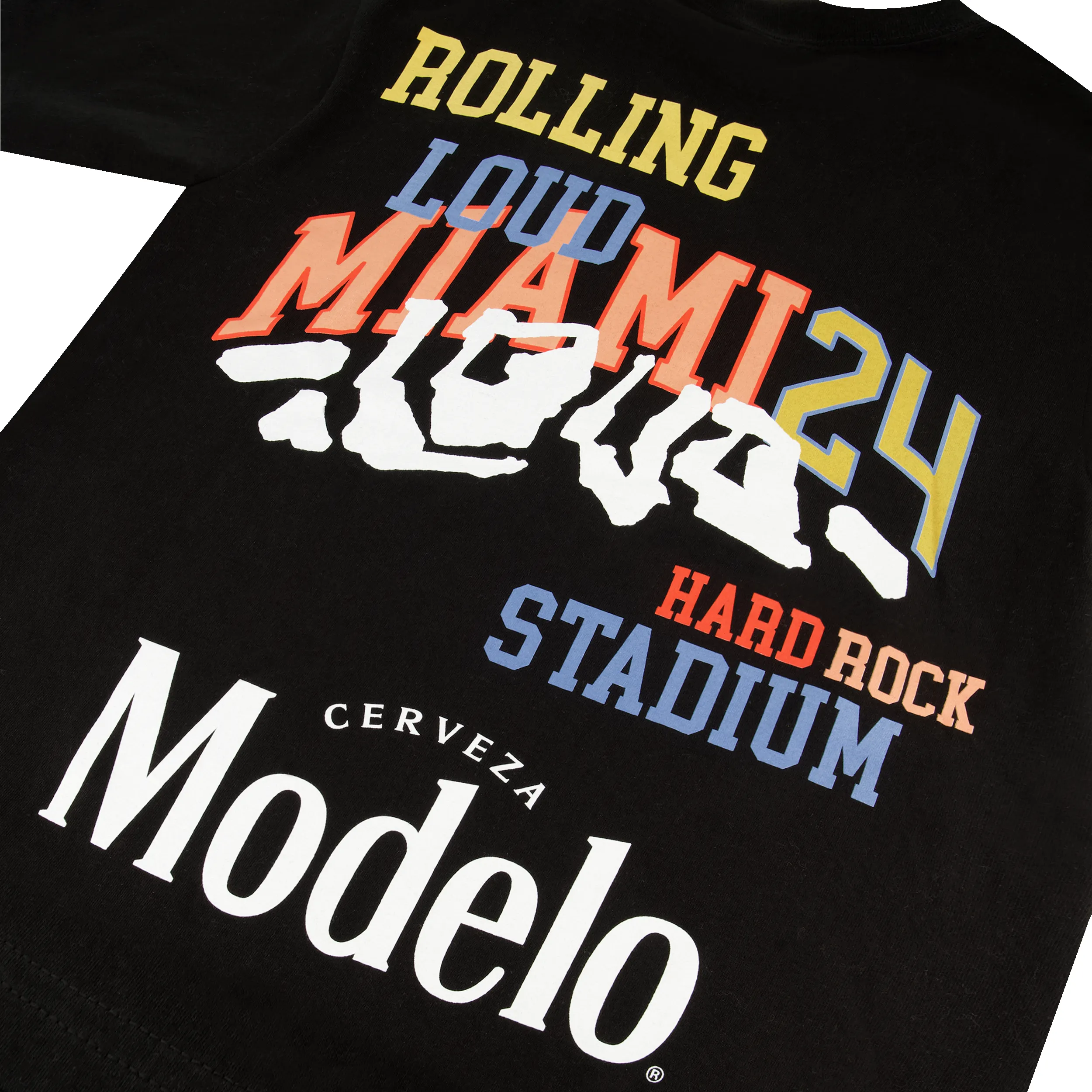 RL X Modelo Loud Rooster Black Tee sold by Rolling Loud Merch product image thumbnail 4