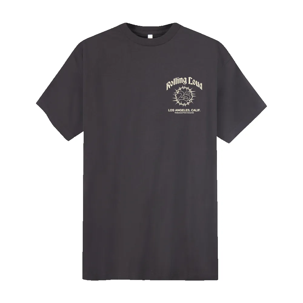 RL LA 25 Black Lineup Tee sold by Rolling Loud Merch product image thumbnail 2