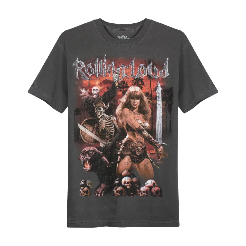 RL Armagedon Washed Black Lineup Tee sold by Rolling Loud Merch