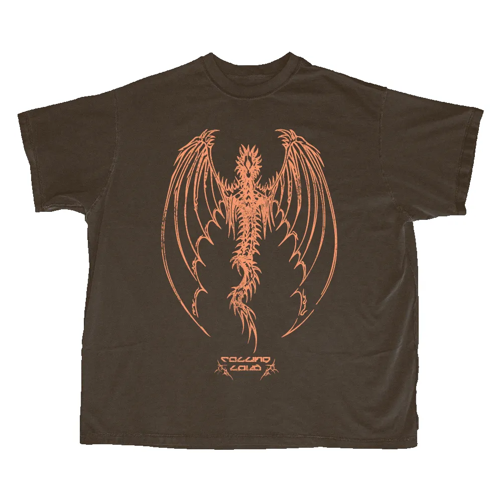 RL Dragon Bones Brown Tee sold by Rolling Loud Merch