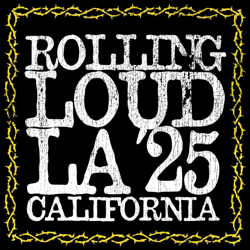 RL LA 25 Tribal Black Bandana sold by Rolling Loud Merch