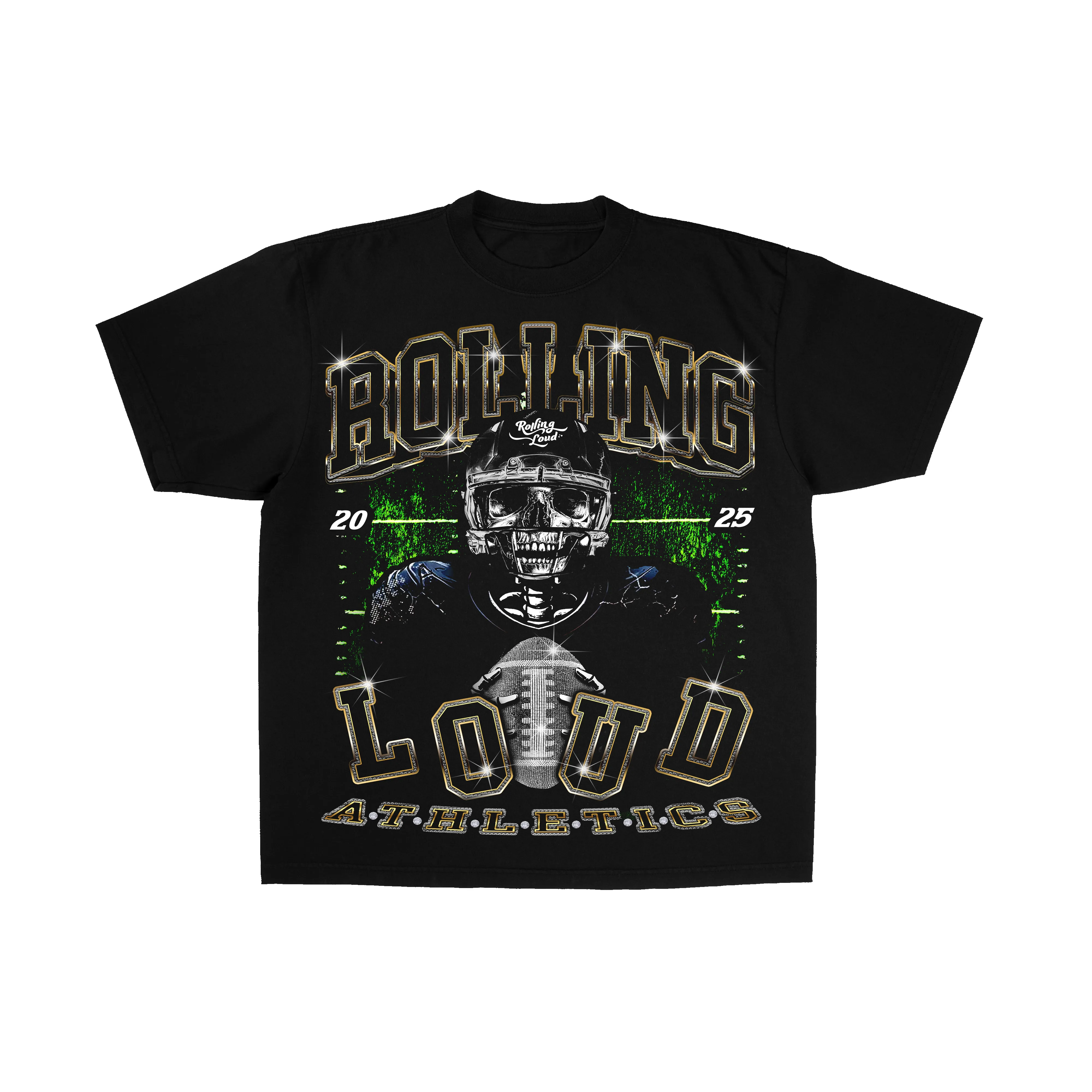 RL Linebacker World Tour Black Tee sold by Rolling Loud Merch