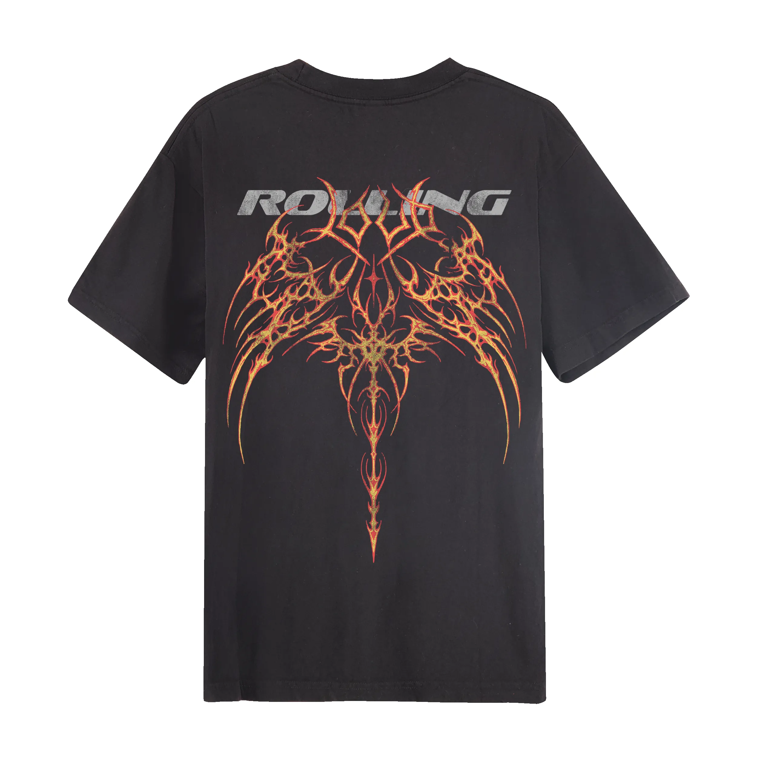 RL Reflective Tribal Gothic Black Tee sold by Rolling Loud Merch product image thumbnail 2