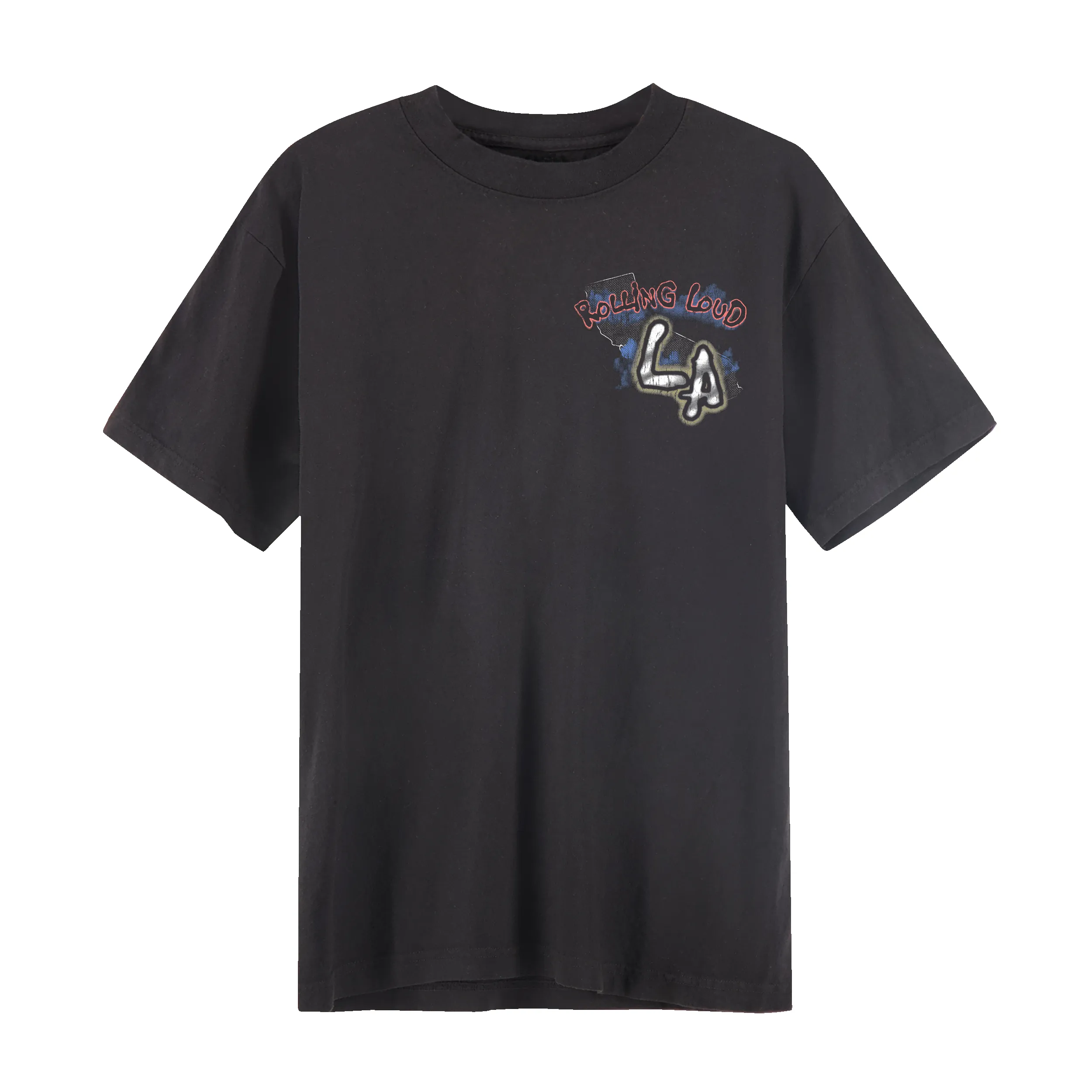 RL LA 25 Wanna Be Black Edge Tee sold by Rolling Loud Merch product image thumbnail 2
