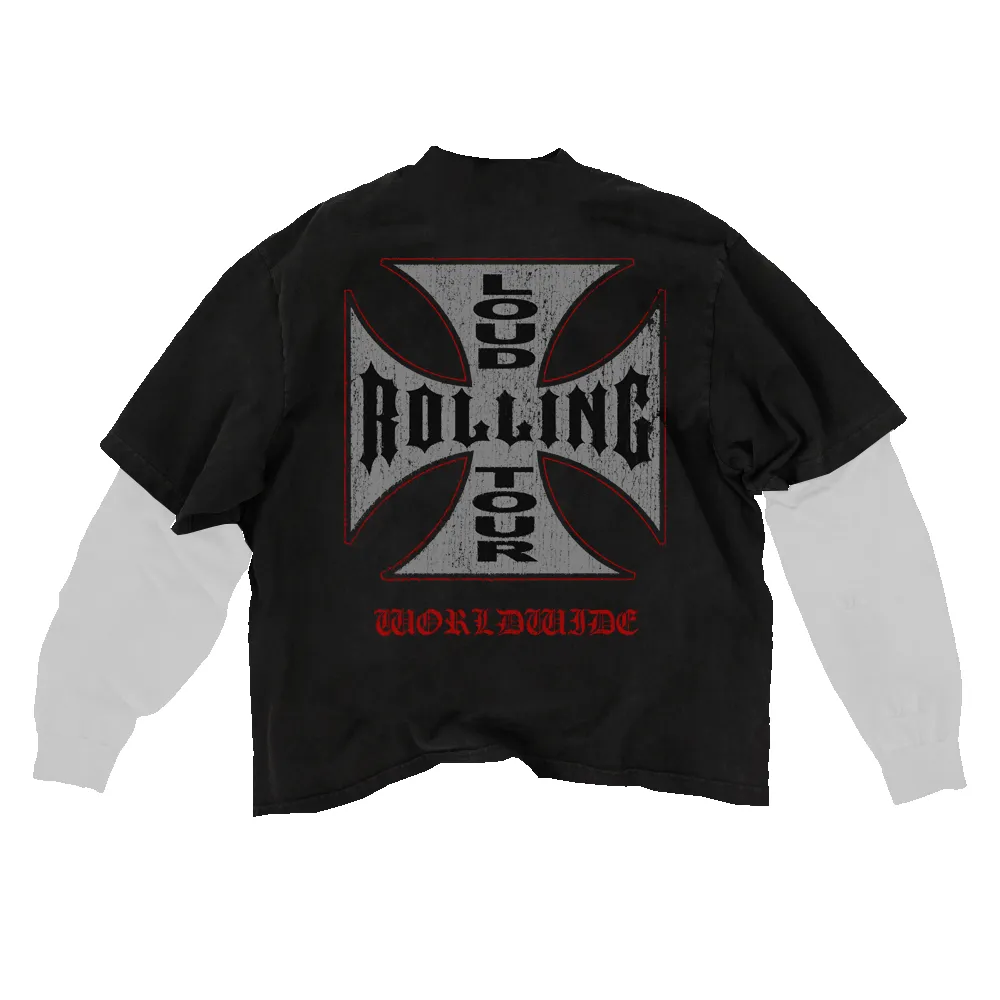 RL Cross Double Layer Longsleeve sold by Rolling Loud Merch product image thumbnail 2