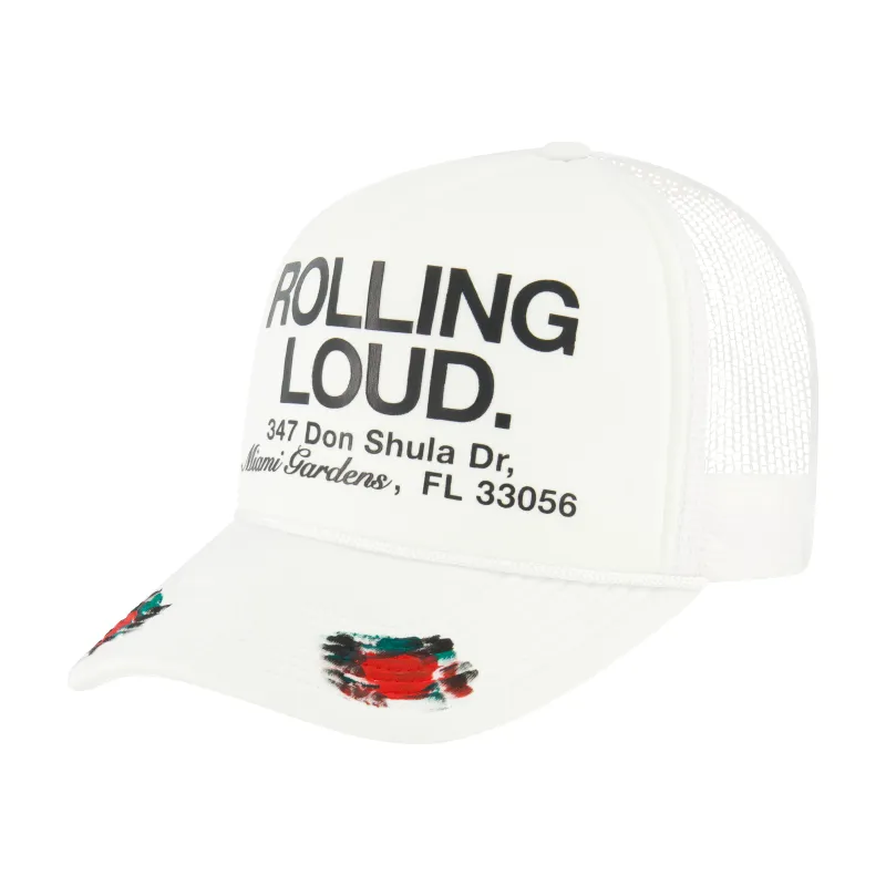 Loud Dept Trucker Hat White sold by Rolling Loud Merch