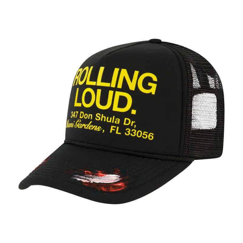 Loud Dept Trucker Hat Black sold by Rolling Loud Merch
