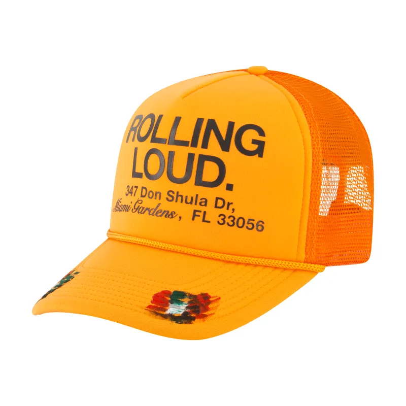 Loud Dept Trucker Hat Orange sold by Rolling Loud Merch