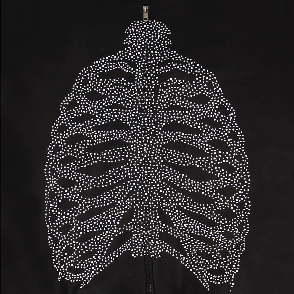 RL BONES ZIP UP HOODIE sold by Rolling Loud Merch product image thumbnail 3