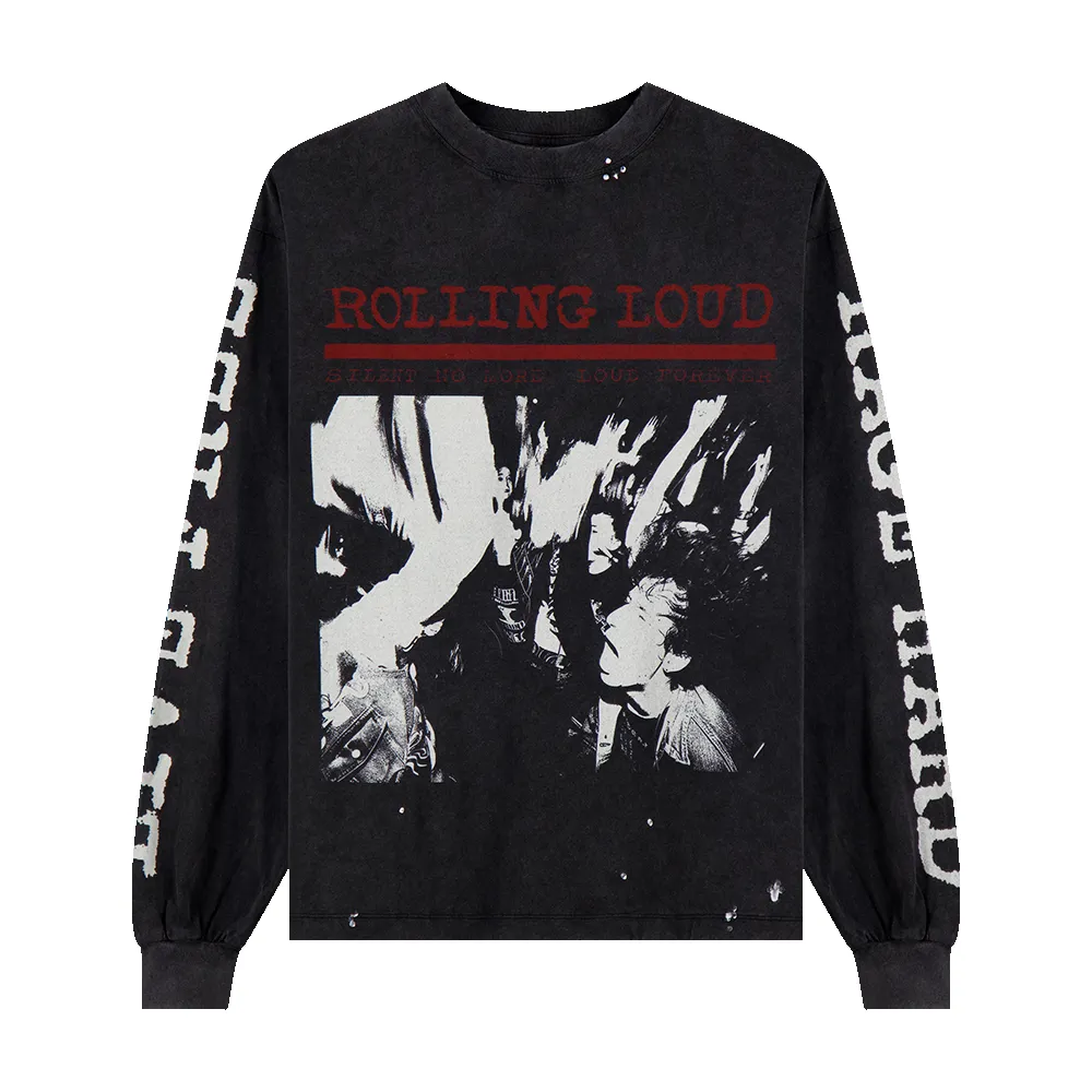 RAGE LONGSLEEVE TEE sold by Rolling Loud Merch