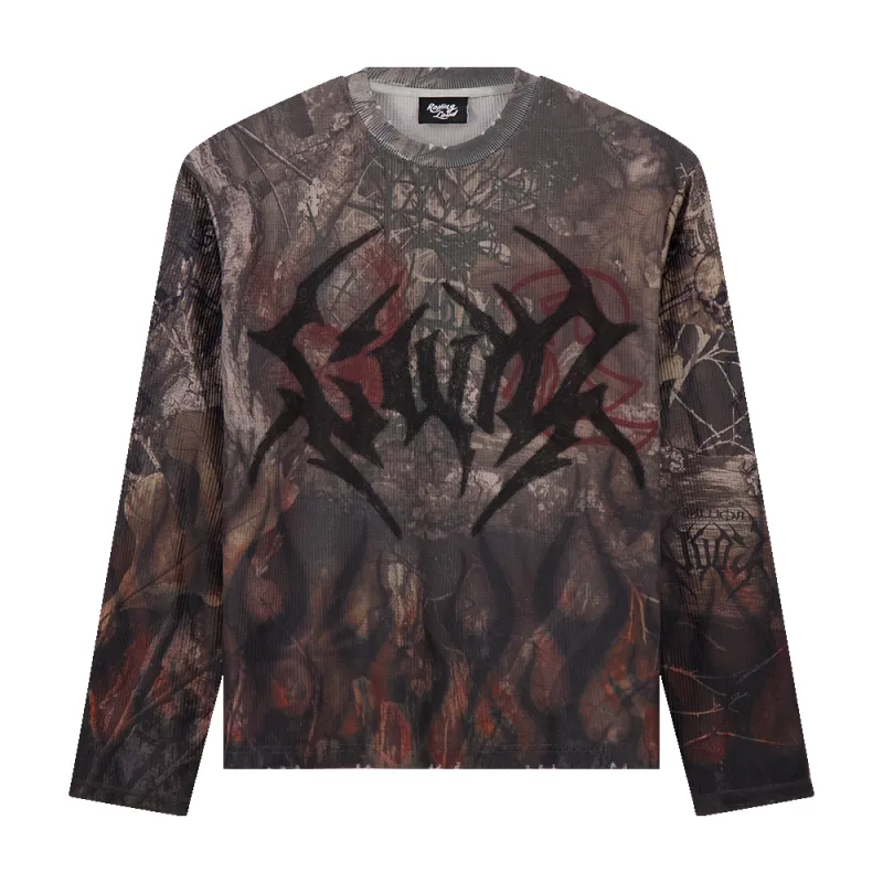 GOTHIC FLAME LONG SLEEVE THERMAL sold by Rolling Loud Merch