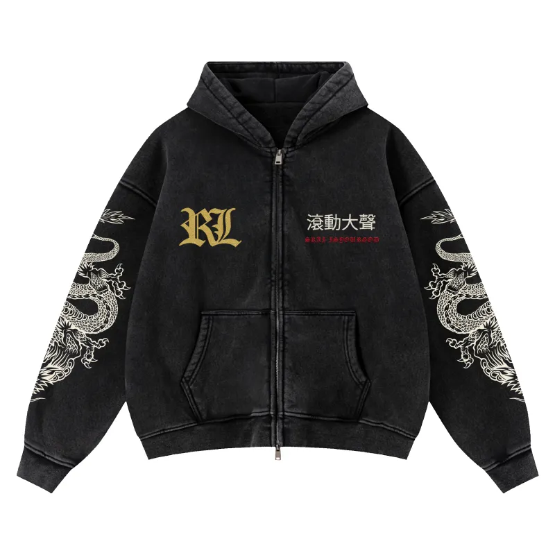 RL x SKAI ISYOURGOD VINTAGE ZIP UP HOODIE made by Rolling Loud Merch