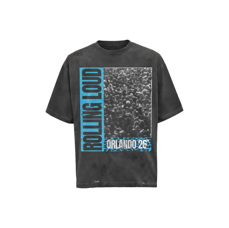 IN THE CROWN VINTAGE BLACK 26 LINEUP TEE made by Rolling Loud Merch