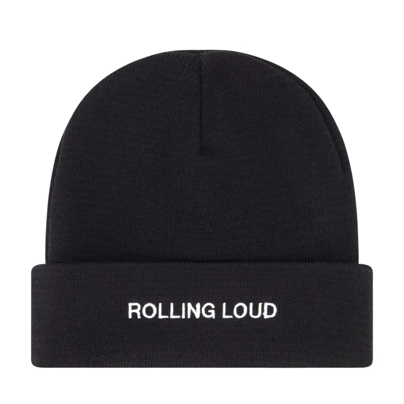 RL Dialect Black Beanie sold by Rolling Loud Merch